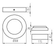 Kanlux 33541 CARSA V2LED 24W-NW-W kerek beltéri mennyezeti LED lámpa fehér színben, 1680 lm, 24W teljesítmény, 15000 h élettartammal, IP20 védettséggel, 220-240 V, 4000 K (Kanlux 33541)