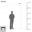 Kanlux 33551 KANTI V2LED 12W-WW-B szögletes beltéri mennyezeti LED lámpa fekete színben, 600 lm, 12W teljesítmény, 15000 h élettartammal, IP20 védettséggel, 220-240 V, 3000 K (Kanlux 33551)
