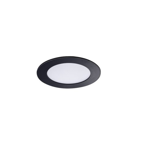 Kanlux 33562 ROUNDA V2LED6W-WW-B kerek beltéri álmennyezeti LED lámpa fekete színben, 270 lm, 6W teljesítmény, 15000 h élettartammal, IP44/20 védettséggel, 220-240 V, 3000 K (Kanlux 33562)