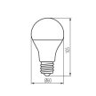 Kanlux 33640 S A60 7W E27 CCT WiFi vezérlésű SMART LED fényforrás, E27 foglalat, 806 lm, 7W teljesítmény, 15000 h élettartammal, 220-240 V, 2700-6500 K (Kanlux 33640)