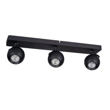   Kanlux 33677 GALOBA EL-3I B beltéri oldalfali/mennyezeti lámpa fekete színben, GU10 foglalattal, 3 x max 35W teljesítmény, IP20 védettséggel, 220-240V (Kanlux 33677)