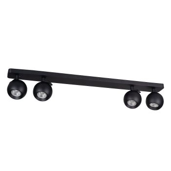   Kanlux 33681 GALOBA EL-4I B beltéri oldalfali/mennyezeti lámpa fekete színben, GU10 foglalattal, 4 x max 35W teljesítmény, IP20 védettséggel, 220-240V (Kanlux 33681)