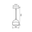 Kanlux 33683 GALOBA C B beltéri függő lámpa, GU10 foglalattal, fekete színben, max 35W teljesítmény, IP20 védettséggel, 220-240 V (Kanlux 33683)