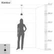 Kanlux 33683 GALOBA C B beltéri függő lámpa, GU10 foglalattal, fekete színben, max 35W teljesítmény, IP20 védettséggel, 220-240 V (Kanlux 33683)