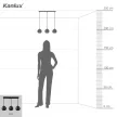 Kanlux 33685 GALOBA C B beltéri függő lámpa, 3xGU10 foglalattal, fekete színben, 3x max 35W teljesítmény, IP20 védettséggel, 220-240 V (Kanlux 33685)