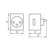 Kanlux 33701 S AD GN SCH 10A PM WiFi vezérlésű SMART dugalj, 10A, IP20 védettséggel, 220-240 V (Kanlux 33701)