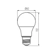 Kanlux 33762 IQ-LED L A60 7,2W-WW LED fényforrás, E27 foglalat, 806lm, 7,2W teljesítmény, 25000h élettartammal, 220-240V, 2700K ( Kanlux 33762 )