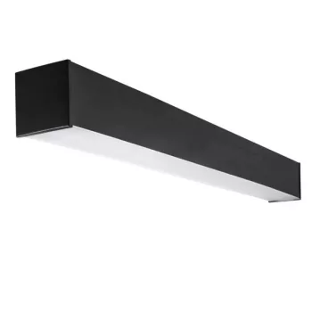   Kanlux 33987 AL-MH-WW-MAT-B-NT LED lámpatest, 40W teljesítmény, fekete színben, 4500lm, 50000h élettartammal, IP20 védettséggel, 3000K, 220-240V (Kanlux 33987)