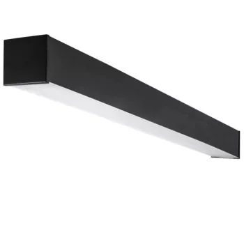   Kanlux 34094 AL-LL-WW-MAT-B-NT LED lámpatest, 33W teljesítmény, fekete színben, 4100lm, 50000h élettartammal, IP20 védettséggel, 3000K, 220-240V (Kanlux 34094)