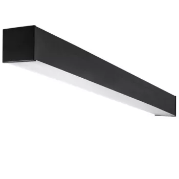   Kanlux 34095 AL-LH-WW-MAT-B-NT LED lámpatest, 52W teljesítmény, fekete színben, 5600lm, 50000h élettartammal, IP20 védettséggel, 3000K, 220-240V (Kanlux 34095)