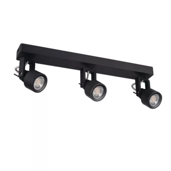   Kanlux 34924 SONDA II EL-3I B beltéri oldalfali/mennyezeti lámpa fekete színben, 3db GU10 foglalattal, 3x max 10W teljesítmény, IP20 védettséggel, 220-240V ( Kanlux 34924 )