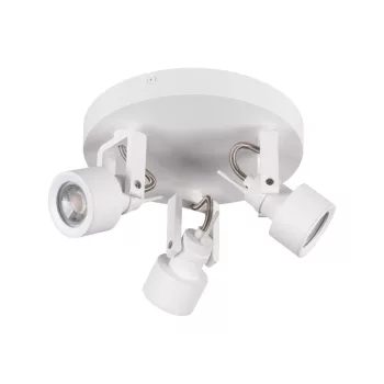   Kanlux 34927 SONDA II EL-3O W beltéri oldalfali/mennyezeti lámpa fehér színben, 3db GU10 foglalattal, 3x max 10W teljesítmény, IP20 védettséggel, 220-240V ( Kanlux 34927 )