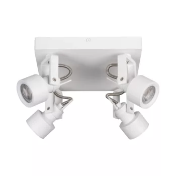   Kanlux 34929 SONDA II EL-4O W beltéri oldalfali/mennyezeti lámpa fehér színben, 4db GU10 foglalattal, 4x max 10W teljesítmény, IP20 védettséggel, 220-240V ( Kanlux 34929 )