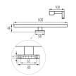 Kanlux 34933 ASTIM IP44 12W-NW-B beltéri bútorvilágító lámpatest fekete színben, 1050lm, 12W teljesítmény, 25000h élettartammal, IP44 védettséggel, 220-240V, 4000K ( Kanlux 34933 )