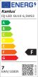 Kanlux 35243 IQ-LED GU10 6,5WS3-WW LED fényforrás, GU10 foglalat, 535lm, 6,5W teljesítmény, 25000h élettartammal, 220-240V, 2700K ( Kanlux 35243 )