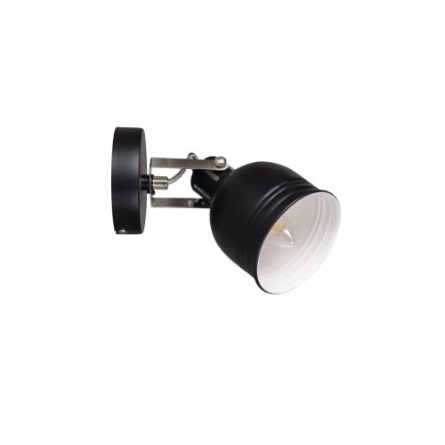 Kanlux 35640 DERATO EL-1O B-SR beltéri oldalfali/mennyezeti lámpa fekete/ezüst színben, E14 foglalattal, max 8W teljesítmény, IP20 védettséggel, 220-240V ( Kanlux 35640 )