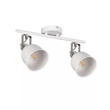   Kanlux 35643 DERATO EL-2I W-SR beltéri oldalfali/mennyezeti lámpa fehér/ezüst színben, 2db E14 foglalattal, 2x max 8W teljesítmény, IP20 védettséggel, 220-240V ( Kanlux 35643 )