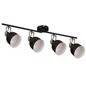   Kanlux 35646 DERATO EL-4I B-SR beltéri oldalfali/mennyezeti lámpa fekete/ezüst színben, 4db E14 foglalattal, 4x max 8W teljesítmény, IP20 védettséggel, 220-240V ( Kanlux 35646 )