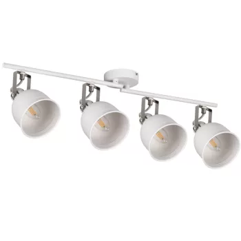  Kanlux 35647 DERATO EL-4I W-SR beltéri oldalfali/mennyezeti lámpa fehér/ezüst színben, 4db E14 foglalattal, 4x max 8W teljesítmény, IP20 védettséggel, 220-240V ( Kanlux 35647 )