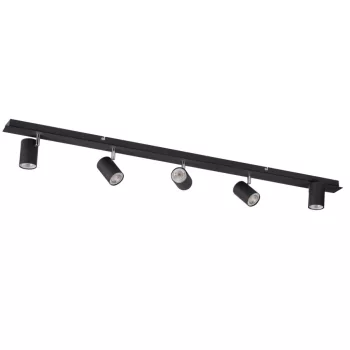   Kanlux 35689 EVALO EL-5I B Fali-mennyezeti lámpatest, fekete színben, 5X1W teljesítmény, IP20 védettséggel, 220-240V (Kanlux 35689)