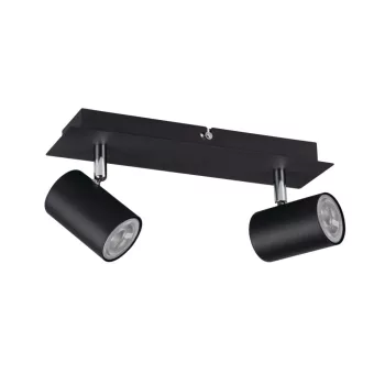   Kanlux 35693 EVALO EL-2I BFali-mennyezeti lámpatest, fekete színben, 2x1W teljesítmény, IP20 védettséggel, 220-240V (Kanlux 35693)