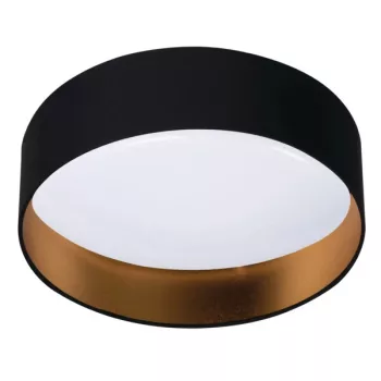   Kanlux 36465 RIFA beltéri mennyezeti / oldalfali lámpatest, fekete / arany színben, 1450 lm, 17,5 W teljesítmény, 3000 K, IP20 védettséggel, 25000 h élettartammal, 220–240 V AC ( Kanlux 36465 )