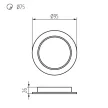 Kanlux 36510 TAVO LED DO 5W-NW beltéri kerek süllyesztett mélysugárzó fehér színben, 400lm, 5W teljesítmény, 25000h élettartammal, IP44/20 védettség, 220-240V, 4000K ( Kanlux 36510 )