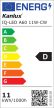 Kanlux 36681 IQ-LED A60 11W-CW fényforrás, E27 foglalat, 1521lm, 11W teljesítmény, 25000h élettartammal, 220-240V, 6500K (Kanlux 36681)