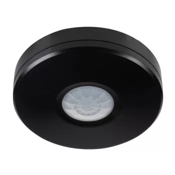   Kanlux 37377 ZONA MINI WT-B kültéri mennyezeti mozgásérzékelő, 360° érzékelési szög, 3-2000 Lux beállítható megvilágítás, 10mp-30p beállítható időkésleltetés, IP65/20, fekete (Kanlux 37377)
