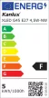 Kanlux 37385 XLED G45 E27 4,5W-NW fényforrás, E27 foglalat, 470lm, 4,5W teljesítmény, 15000h élettartammal, 220-240V, 4000K (Kanlux 37385)