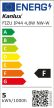Kanlux 38260 FIZU 4,8W NW-W lámpatest, 4,8W teljesítménnyel, fehér színben, 420lm, IP44/20 védettséggel, 25000h élettartammal, 4000K, 220-240V (Kanlux 38260)