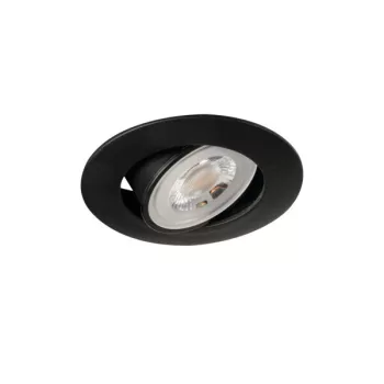   Kanlux 38263 FIZU 4,8W NW-B lámpatest, 4,8W teljesítménnyel, fekete színben, 420lm, IP20 védettséggel, 25000h élettartammal, 4000K, 220-240V (Kanlux 38263)