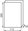Kanlux 3830 DB104S 1X4P/SMD DB1 műanyag kiselosztó, 4 modul, 1 sor, IP40, szürke színű ajtóval, falon kívüli (Kanlux 3830)