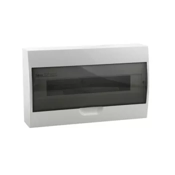   Kanlux 3834 DB118S 1X18P/SMD  DB1 műanyag kiselosztó, 18 modul, 1 sor, IP40, szürke színű ajtóval, falon kívüli (Kanlux 3834)