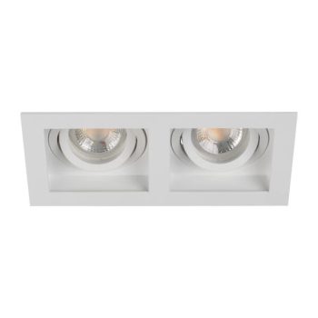   Kanlux 38367 ARET 2xDTL W/W spot dekorációs keret, fényforrás és foglalat nélkül fehér színben, IP20 védettséggel (Kanlux 38367)