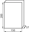 Kanlux 3841 DB106F kiselosztó, 6 modul, 1 sor, szürke színű átlátszó ajtóval, süllyesztett, IP40 védettséggel, 63 A, műanyag kivitel ( Kanlux 3841 )