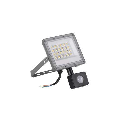 Kanlux 38496 ACETE 20W CCT SE GR kültéri LED reflektor szürke színben, 1850 / 2160 / 1940lm, 20W teljesítmény, 25000h élettartammal, IP44 védettséggel, 220-240V AC, 3000/4000/6500K (Kanlux 38496)