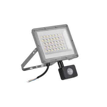   Kanlux 38497 ACETE 30W CCT SE GR kültéri LED reflektor szürke színben, 2400 / 3240 / 2910lm, 30W teljesítmény, 25000h élettartammal, IP44 védettséggel, 220-240V AC, 3000/4000/6500K (Kanlux 38497)