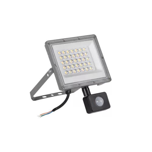 Kanlux 38497 ACETE 30W CCT SE GR kültéri LED reflektor szürke színben, 2400 / 3240 / 2910lm, 30W teljesítmény, 25000h élettartammal, IP44 védettséggel, 220-240V AC, 3000/4000/6500K (Kanlux 38497)