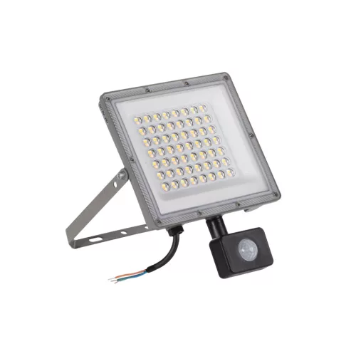 Kanlux 38498 ACETE 50W CCT SE GR kültéri LED reflektor szürke színben, 4300 / 5400 / 4850lm, 50W teljesítmény, 25000h élettartammal, IP44 védettséggel, 220-240V AC, 3000/4000/6500K (Kanlux 38498)