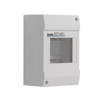   Kanlux 3851 DB104W 1X4P/SM DB1 műanyag kiselosztó, 4 modul, 1 sor, IP30, ajtó nélkül, falon kívüli (Kanlux 3851)