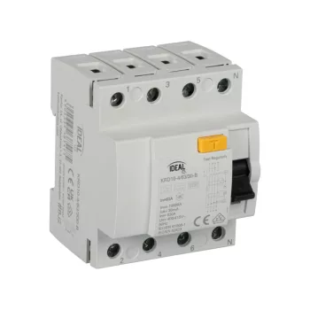   Kanlux 38541 KRD10 áram-védőkapcsoló, 63 A, 30 mA, B típus, 4 modul, IP20 védettséggel, 400 V AC ( Kanlux 38541 )