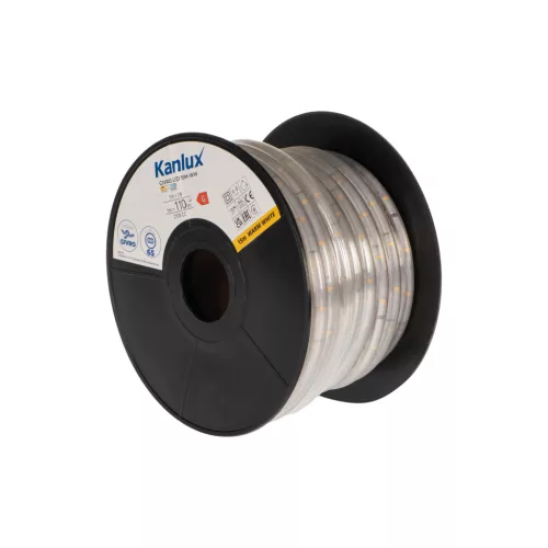 Kanlux 38572 GIVRO LED 15M-WW kültéri világító cső(fényszalag) 2W/m teljesítménnyel, 110lm/m, 3000K színhőmérséklet, 210V DC, IP65, 15000h, 13mm átmérő - 15fm/db (Kanlux 38572)