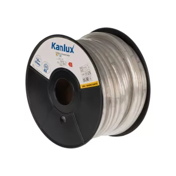   Kanlux 38573 GIVRO LED 30M-WW kültéri világító cső(fényszalag) 2W/m teljesítménnyel, 110lm/m, 3000K színhőmérséklet, 210V DC, IP65, 15000h, 13mm átmérő - 30fm/db (Kanlux 38573)