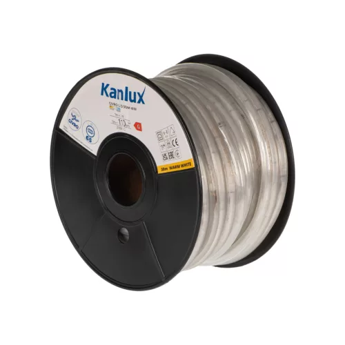 Kanlux 38573 GIVRO LED 30M-WW kültéri világító cső(fényszalag) 2W/m teljesítménnyel, 110lm/m, 3000K színhőmérséklet, 210V DC, IP65, 15000h, 13mm átmérő - 30fm/db (Kanlux 38573)