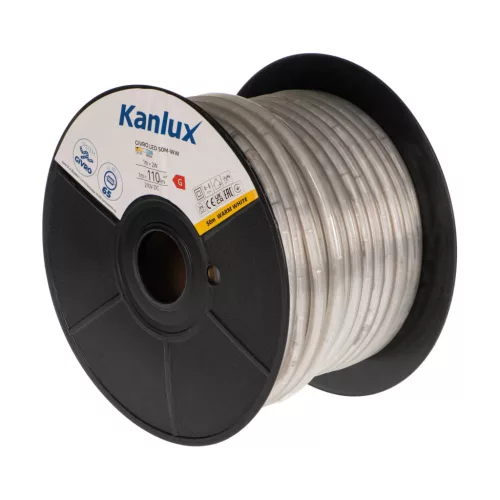Kanlux 38574 GIVRO LED 50M-WW kültéri világító cső(fényszalag) 2W/m teljesítménnyel, 110lm/m, 3000K színhőmérséklet, 210V DC, IP65, 15000h, 13mm átmérő - 50fm/db (Kanlux 38574)