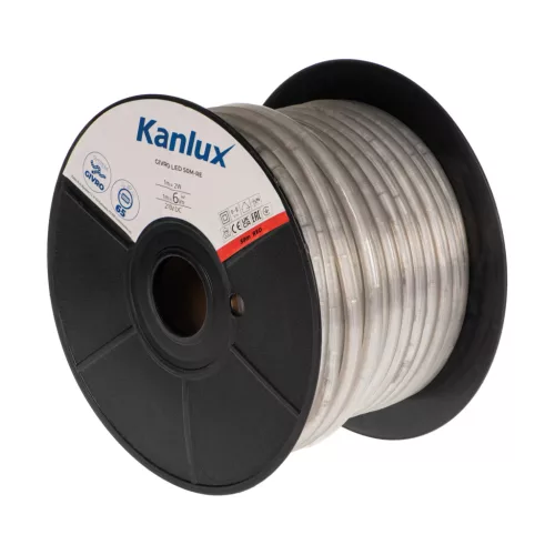 Kanlux 38583 GIVRO LED 50M-RE kültéri világító cső(fényszalag) 2W/m teljesítménnyel, 6lm/m, piros színhőmérséklet, 210V DC, IP65, 15000h, 13mm átmérő - 50fm/db (Kanlux 38583)