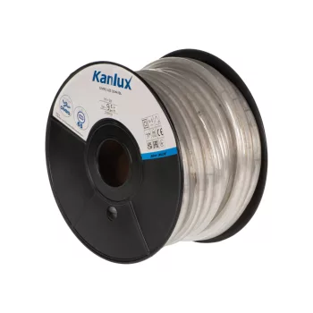   Kanlux 38588 GIVRO LED 30M-BL kültéri világító cső(fényszalag) 2W/m teljesítménnyel, 9,5lm/m, kék színhőmérséklet, 210V DC, IP65, 15000h, 13mm átmérő - 30fm/db (Kanlux 38588)