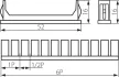 Kanlux 3859 Z-DB végzáró elem, 6 modul, fehér színben ( Kanlux 3859 )