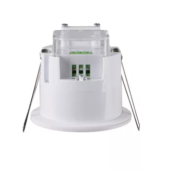   Kanlux 38752 PRESENSOR-O-WR-W PT beltéri mennyezeti süllyesztett mozgásérzékelő, 360° érzékelési szög, 3-2000 Lux, 10mp-12p beállítható időkésleltetés, IP54/20, fehér (Kanlux 38752